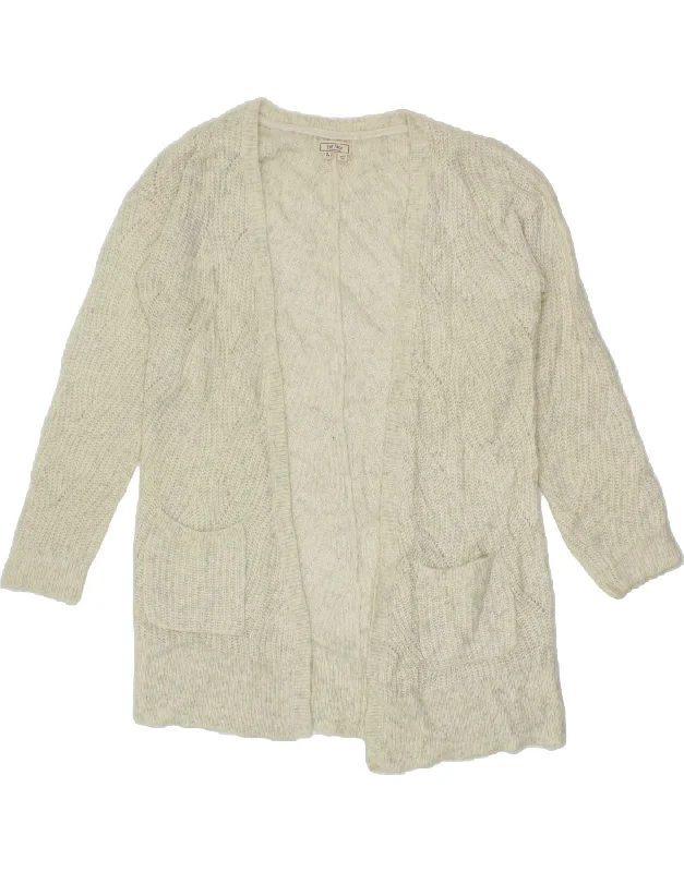 Special Discount FAT FACE Womens Longline Cardigan Sweater UK 10 Small Off White